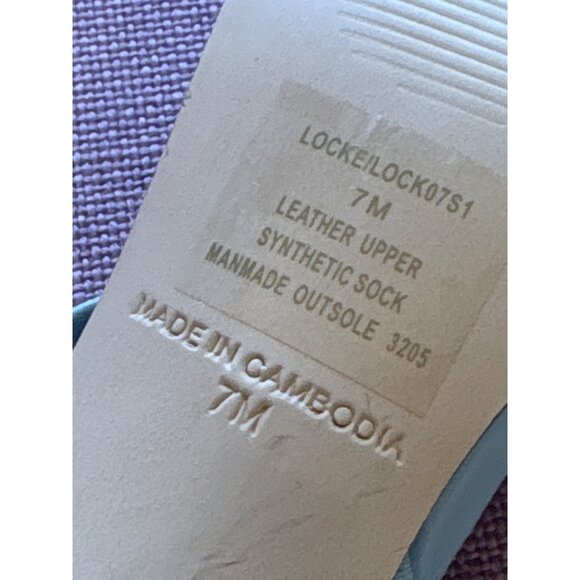 Steve Madden Locke Sandals in Blue Leather 7 New with Box Womens High Heels - Picture 10 of 14